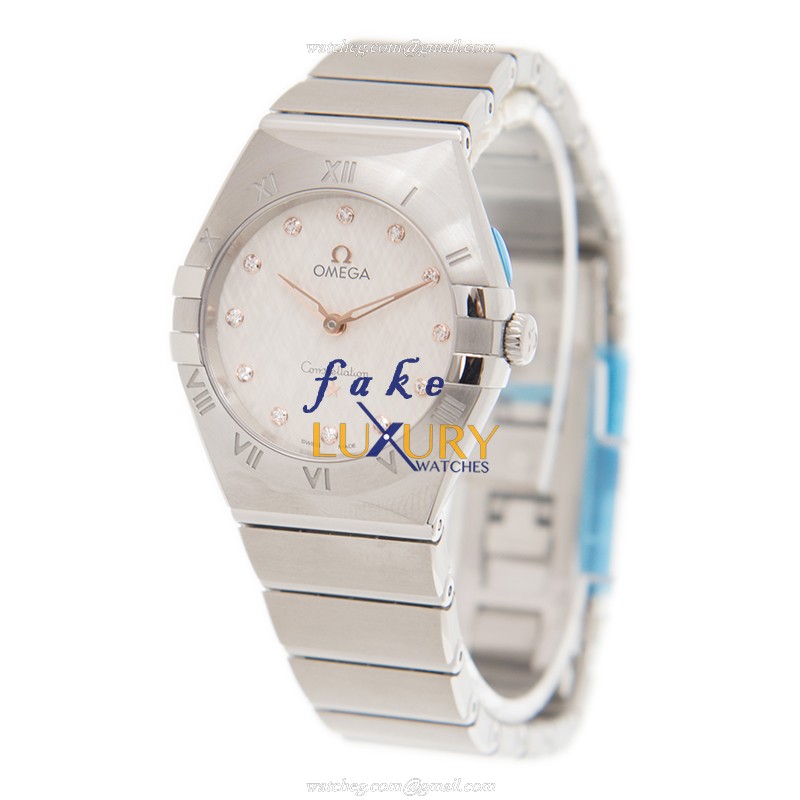 Omega Constellation 131.10.28.60.52.001 Quartz Steel Silver Dial Replica Watch - Image 3