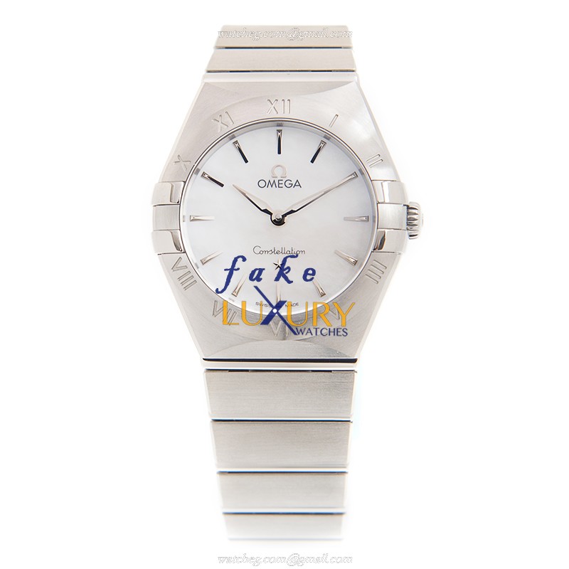 Omega 131.10.28.60.05.001 CONSTELLATION Quartz Steel Case Replica Watch - Automatic - White Dial - Image 2