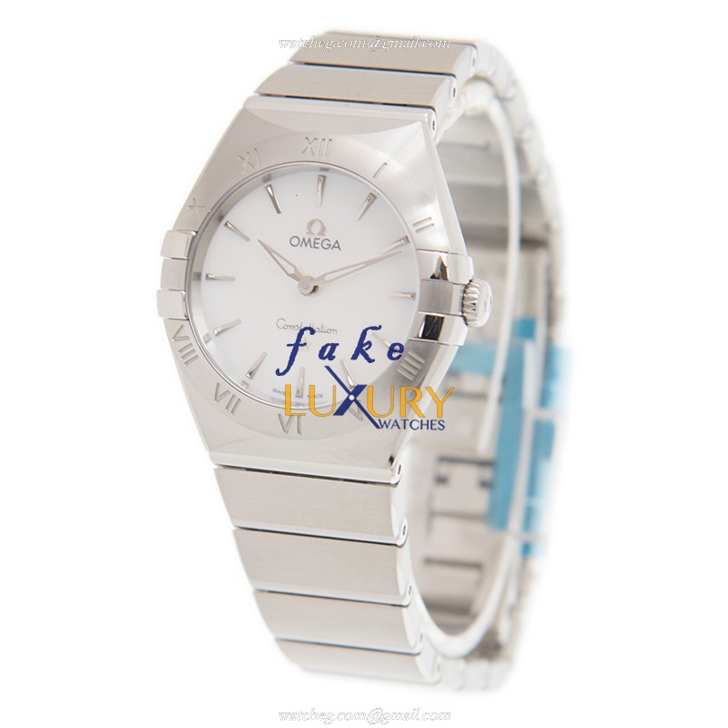 Omega 131.10.28.60.05.001 CONSTELLATION Quartz Steel Case Replica Watch - Automatic - White Dial - Image 4