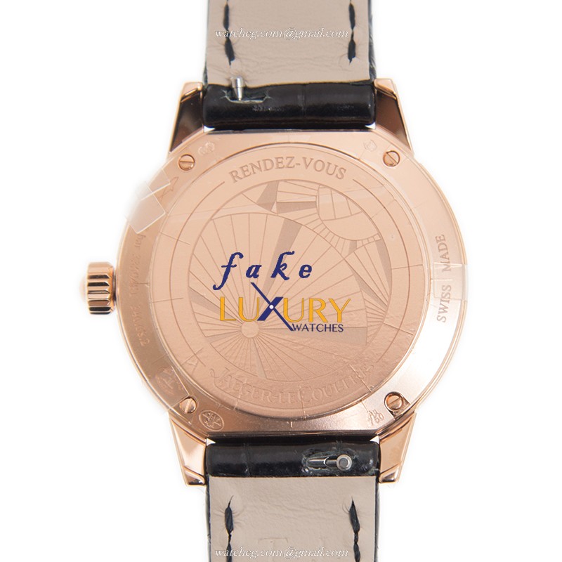 Jaeger-Lecoultre Q3402530 Rendez Vous Replica Watch Quartz 18kt Rose Gold Diamonds White Dial - Image 3