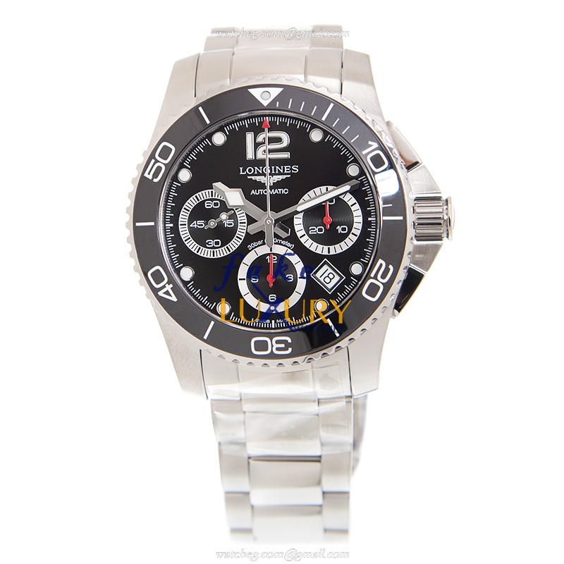 Longines L3.783.4.56.6 Conquest Replica Watch Automatic Movement Black Dial Stainless Steel Strap - Image 2