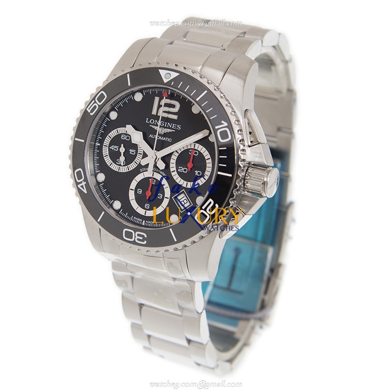 Longines L3.783.4.56.6 Conquest Replica Watch Automatic Movement Black Dial Stainless Steel Strap - Image 3