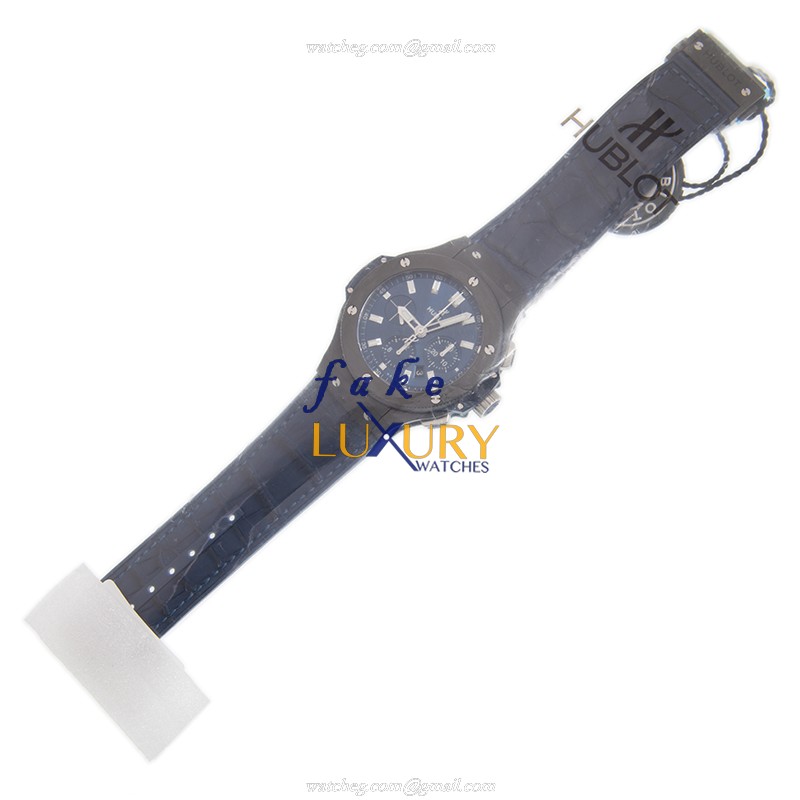 Hublot 301.CI.7170.LR Big Bang Auto Ceramic Replica Watch, Swiss Movement, Blue Dial, Leather Strap - Image 2