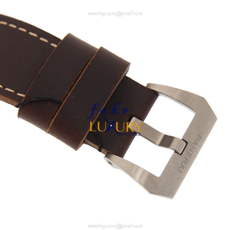 Panerai PAM00968 SUBMERSIBLE Bronze Automatic Replica Watch, 47mm, Brown Dial & Brown Leather Strap - Image 4