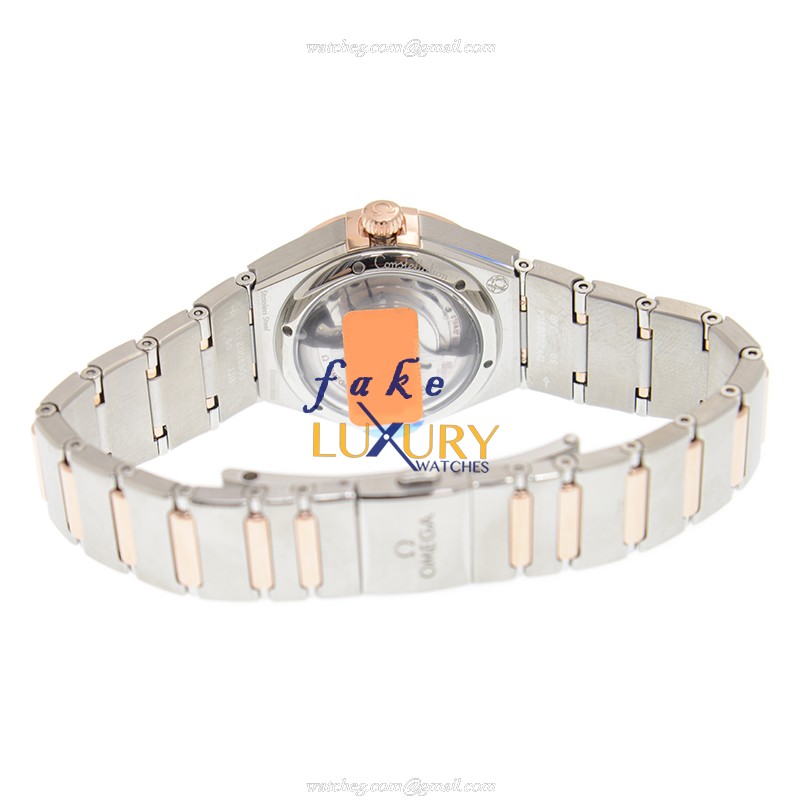 Omega 131.20.29.20.52.001 Constellation Replica Watch, Automatic, White Dial, 18kt Rose Gold & - Image 4