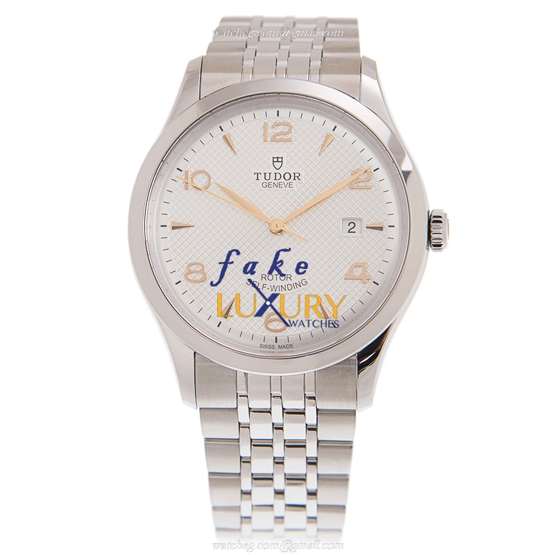 Tudor 91650-67070-SV Automatic Replica Watch, 41mm Stainless Steel Case, Silver Dial & Strap - Image 2