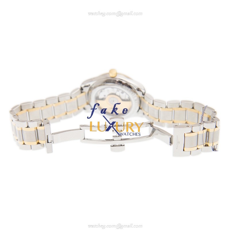 Longines L2.257.5.12.7 Master Automatic 18kt Gold & Steel - White Dial - Replica Watch - Image 5