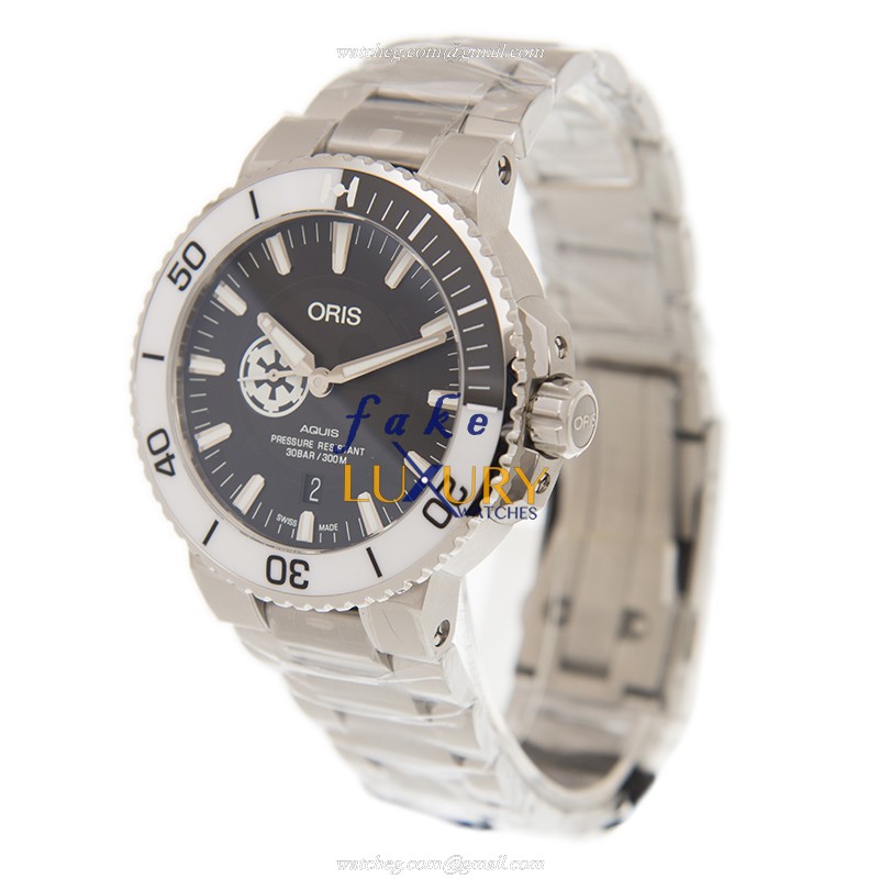 Oris 01 743 7734 4184-Set MB Replica Watch, Automatic, Black Dial, Steel Case, 43.5mm - Image 3