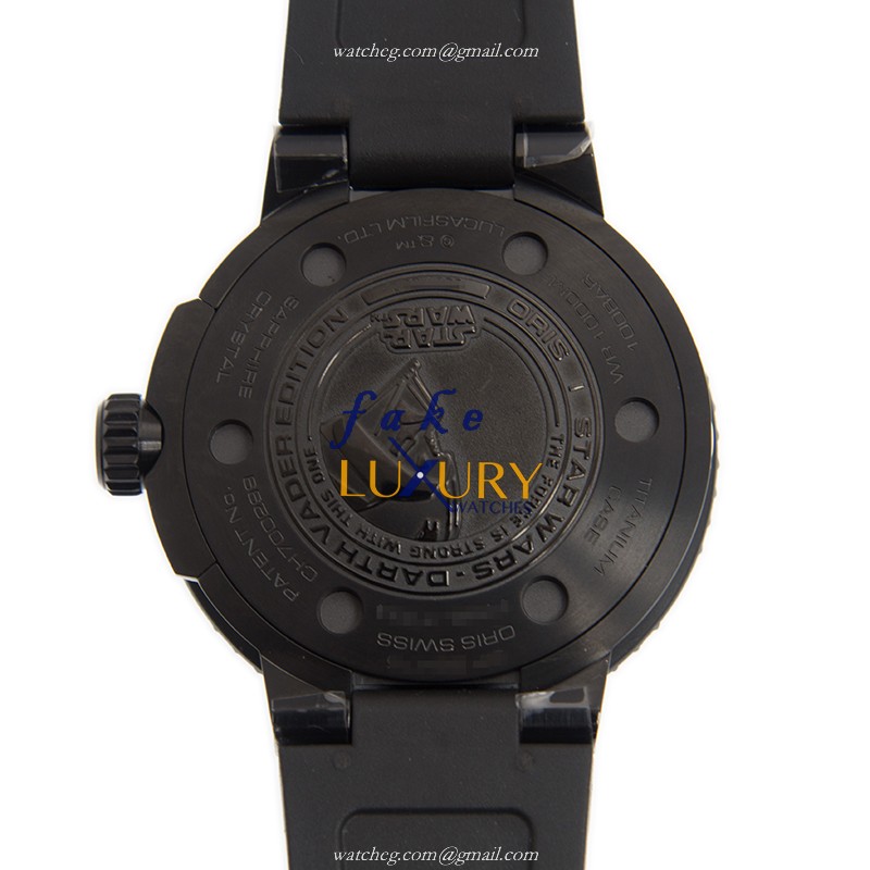 Oris 01 748 7748 7784-SET DIVERS Automatic Titanium Black Dial Rubber Strap Replica Watch - Image 3