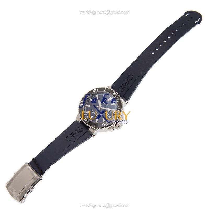 Oris 01 752 7733 4135-07 4 24 65EB - Replica Watch - Automatic - Blue Dial - Rubber Strap - Image 2