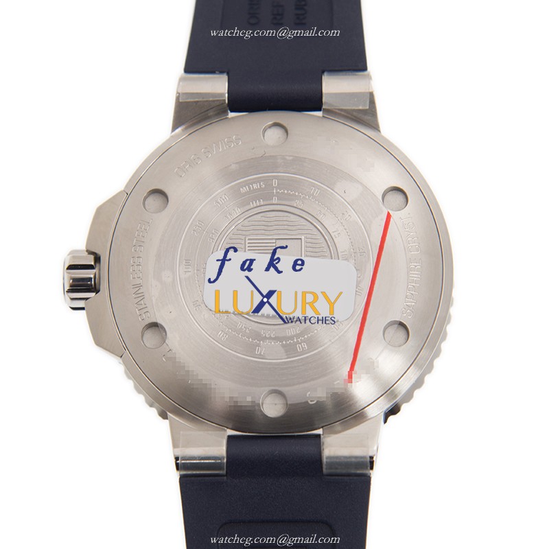 Oris 01 752 7733 4135-07 4 24 65EB - Replica Watch - Automatic - Blue Dial - Rubber Strap - Image 3