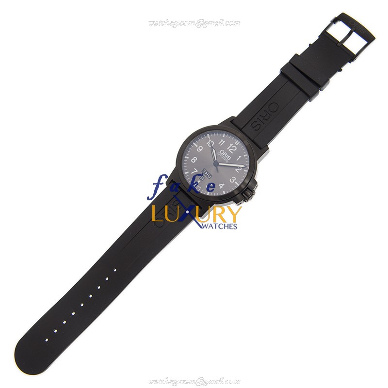 Oris 735 7641 4733 4 22 05 B Aviation Gray Dial Automatic Stainless Steel Replica Watch - Image 2