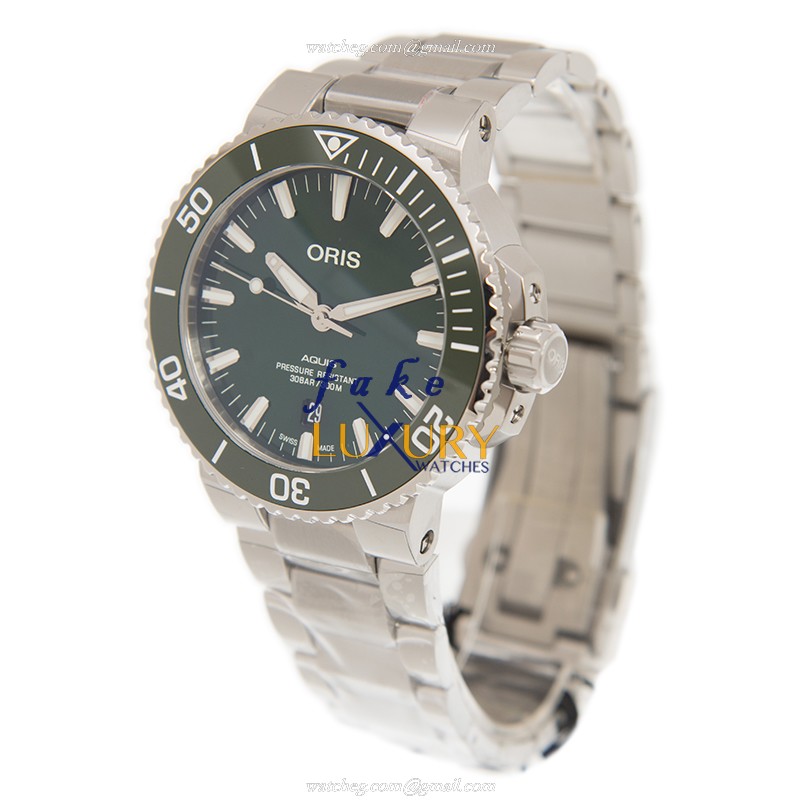 Oris 01 733 7730 4157-07 8 24 05PEB Replica Watch, Automatic Movement, Green Dial, Steel Bracelet - Image 3