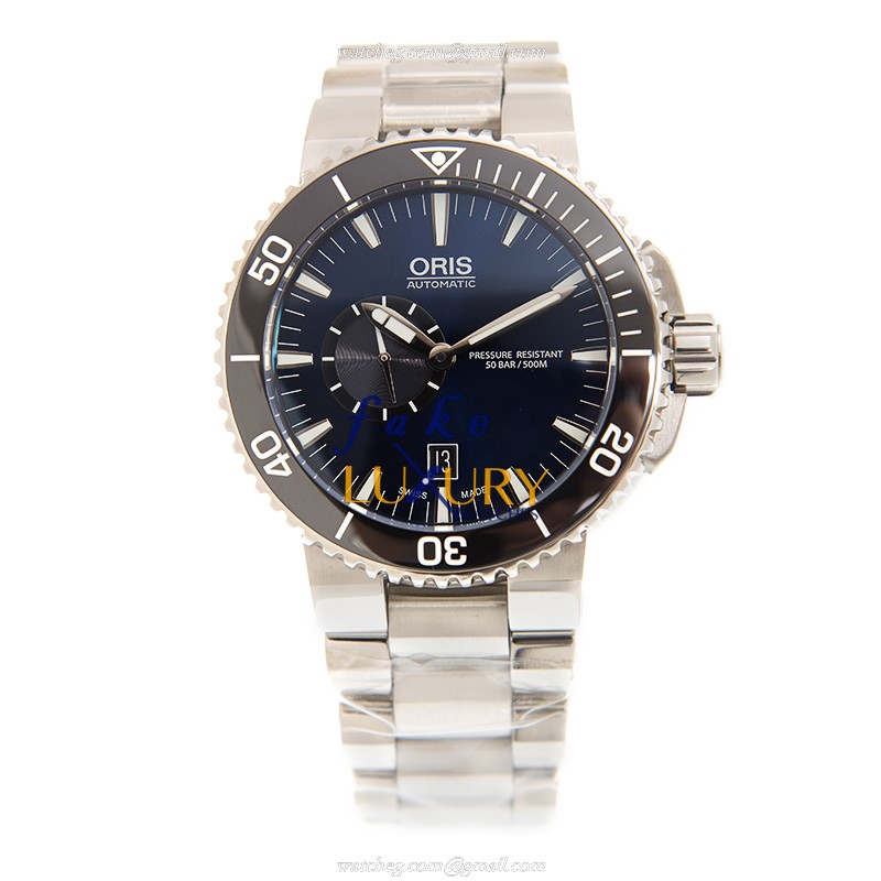 Oris 743 7673 4135 8 26 01 PEB DIVERS Blue Dial Automatic Steel Replica Watch - Image 2