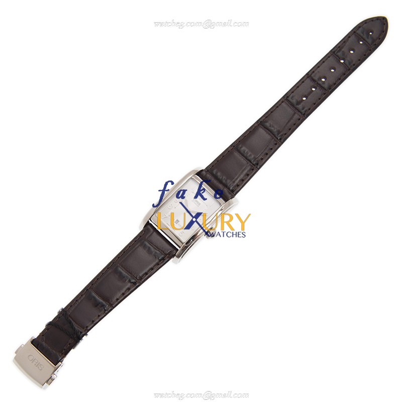 Oris 561 7693 4061 5 22 20 FC Replica Watch, Automatic, Silver Dial, Steel Case, Brown Leather Strap - Image 2
