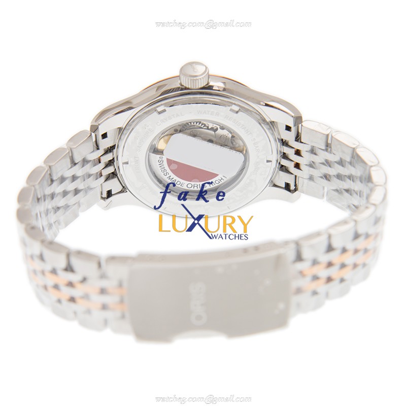 7337594433182063 - Oris Classic Date Replica Watch - Automatic Silver Dial Gold-Plated Steel - Image 4