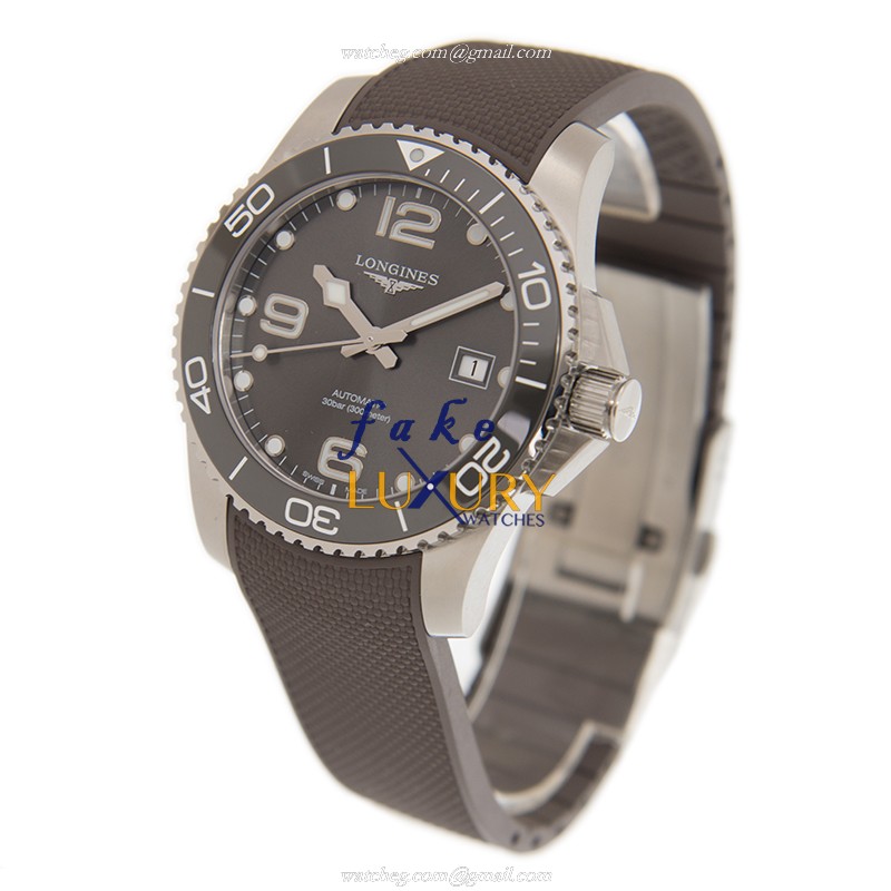 - L3.781.4.76.9 LONGINES CONQUEST Automatic Ceramic & Steel Replica Watch - Gray Dial - Image 3