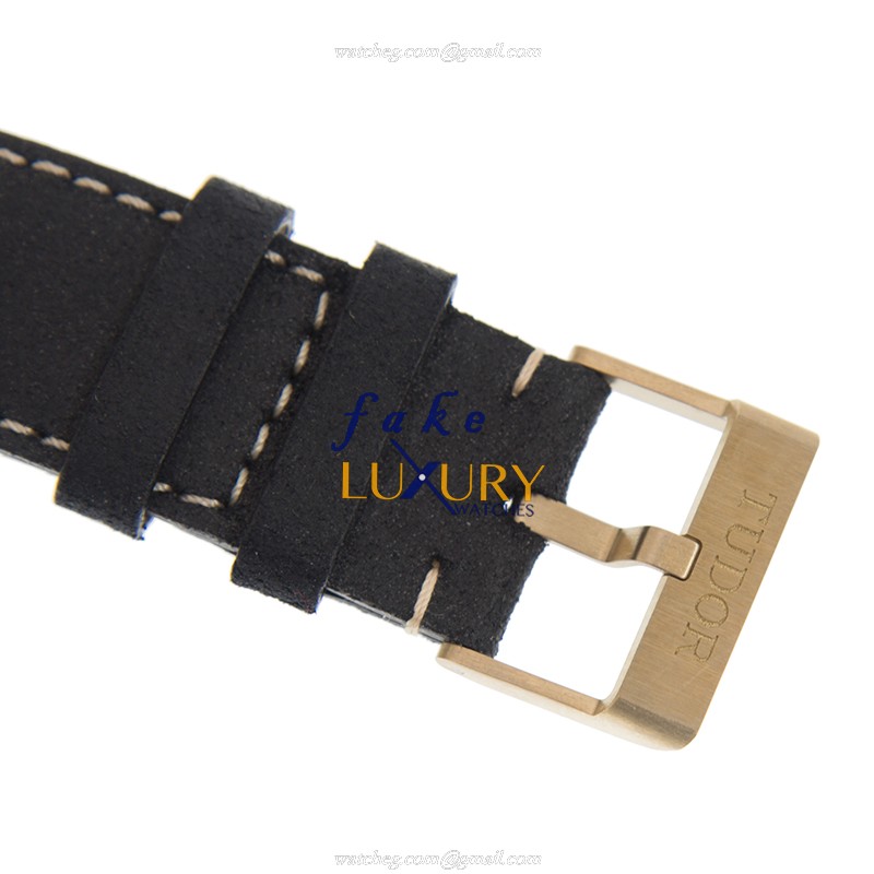 TUDOR 79250BA-LS AUTO BAY BRONZE | 43MM CASE | LEATHER STRAP | BLACK DIAL | Replica Watch - Image 4
