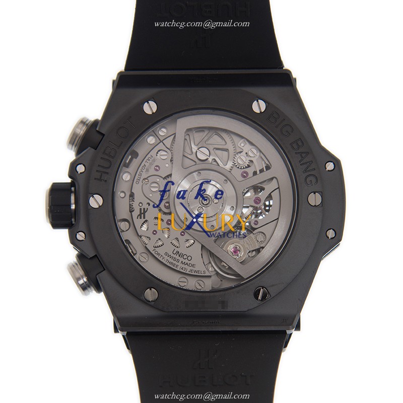Hublot 441.CI.1170.RX BIG BANG Auto Ceramic Replica Watch - Swiss Movement, Silver Dial, Black - Image 3