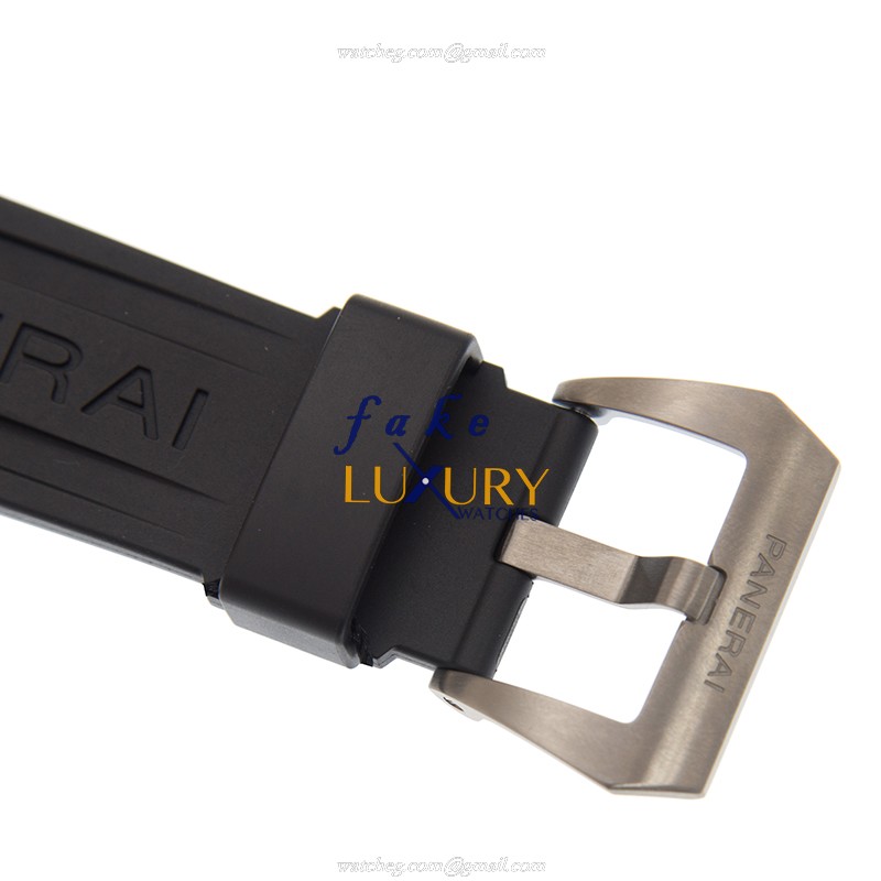 Panerai PAM00764 LUMINOR Auto PVD Titanium Black Dial Rubber Strap Replica Watch - Image 4