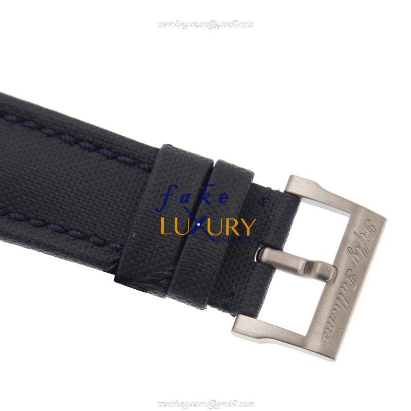 Blancpain Fifty Fathoms 5015-12B40-O52A Automatic PVD Titanium Blue Dial Leather Strap Replica Watch - Image 4
