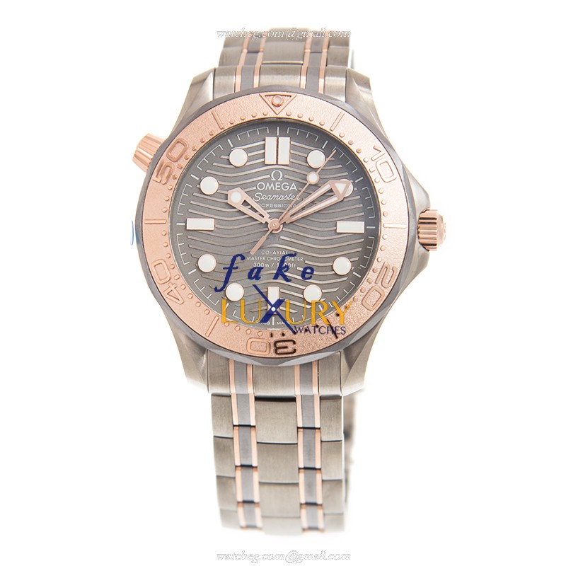 Omega 210.60.42.20.99.001 SEAMASTER Automatic Titanium Rose Gold Replica Watch - Swiss Movement - Image 2
