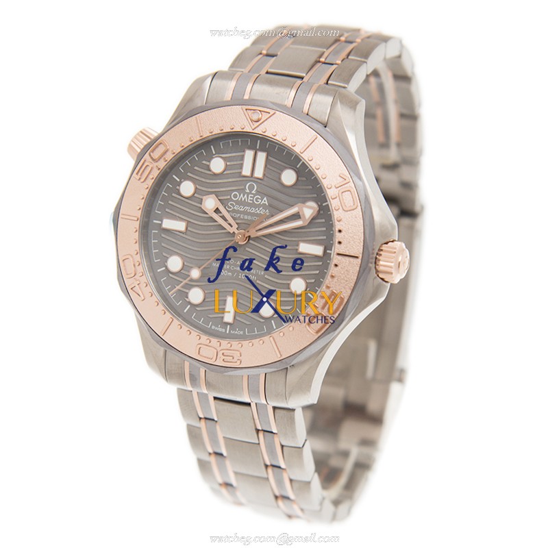 Omega 210.60.42.20.99.001 SEAMASTER Automatic Titanium Rose Gold Replica Watch - Swiss Movement - Image 3