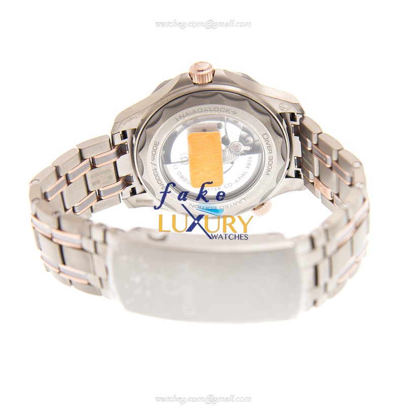 Omega 210.60.42.20.99.001 SEAMASTER Automatic Titanium Rose Gold Replica Watch - Swiss Movement - Image 4