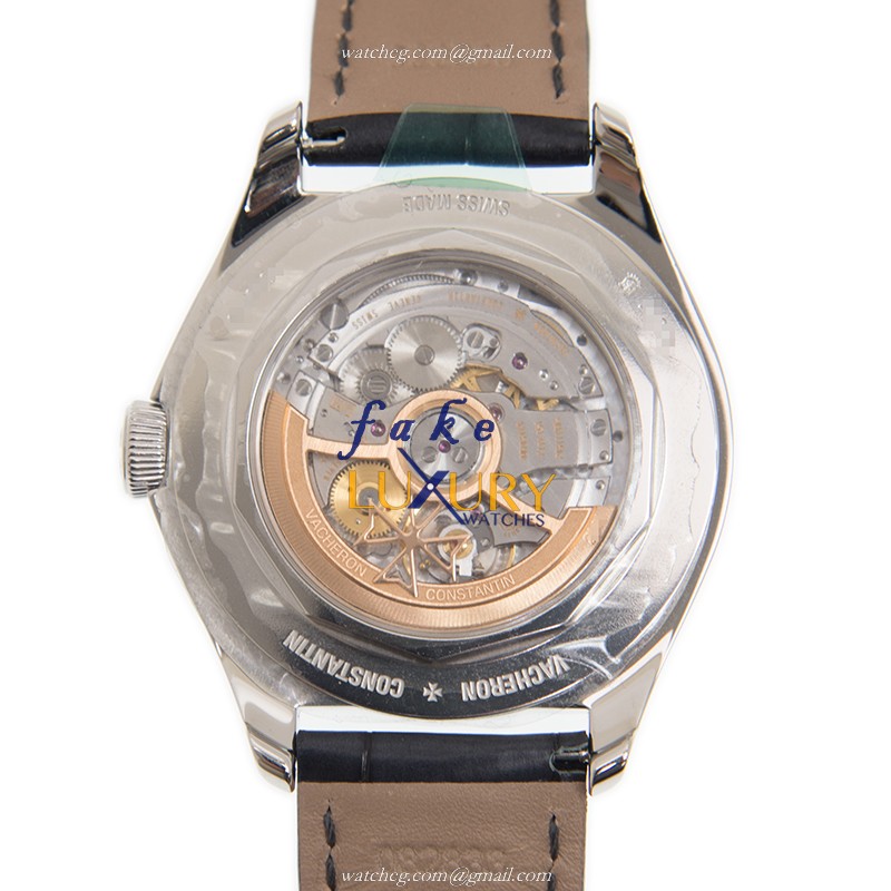 Vacheron Constantin FIFTYSIX 4000E/000A-B439 Replica Watch, Gray Dial, Steel Case, Black Alligator - Image 3