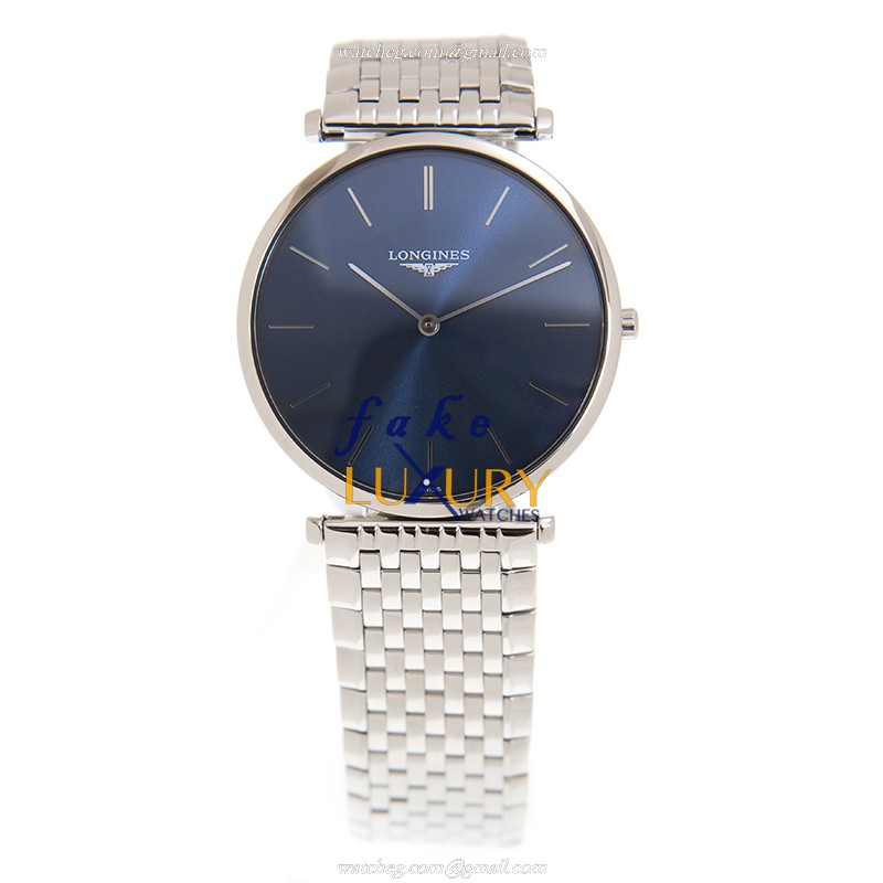 Longines L4.755.4.95.6 La Grande Replica Watch, Automatic, Blue Dial, Steel Bracelet - Image 2