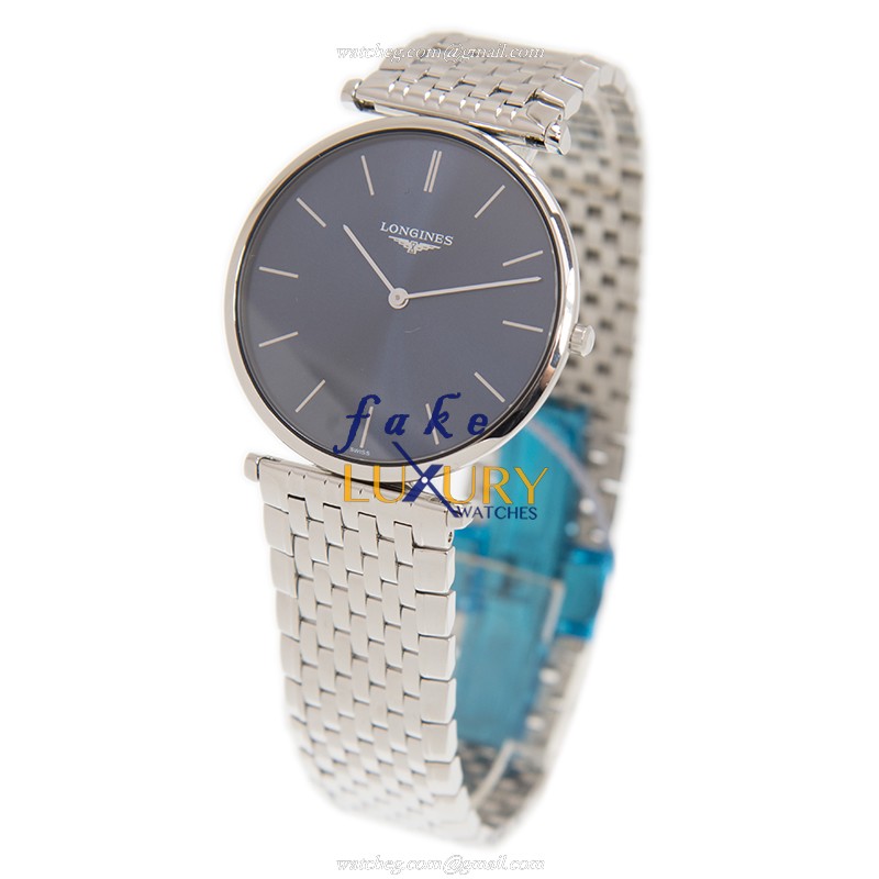 Longines L4.755.4.95.6 La Grande Replica Watch, Automatic, Blue Dial, Steel Bracelet - Image 3
