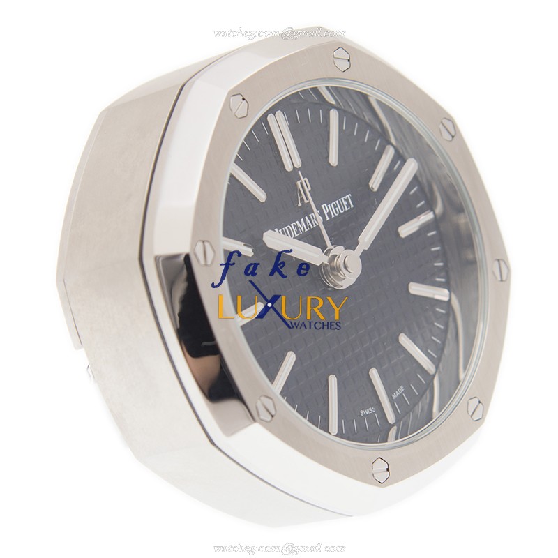 Audemars Piguet AP Royal Oak Table Clock Blue Stainless Steel Replica Watch - Image 3