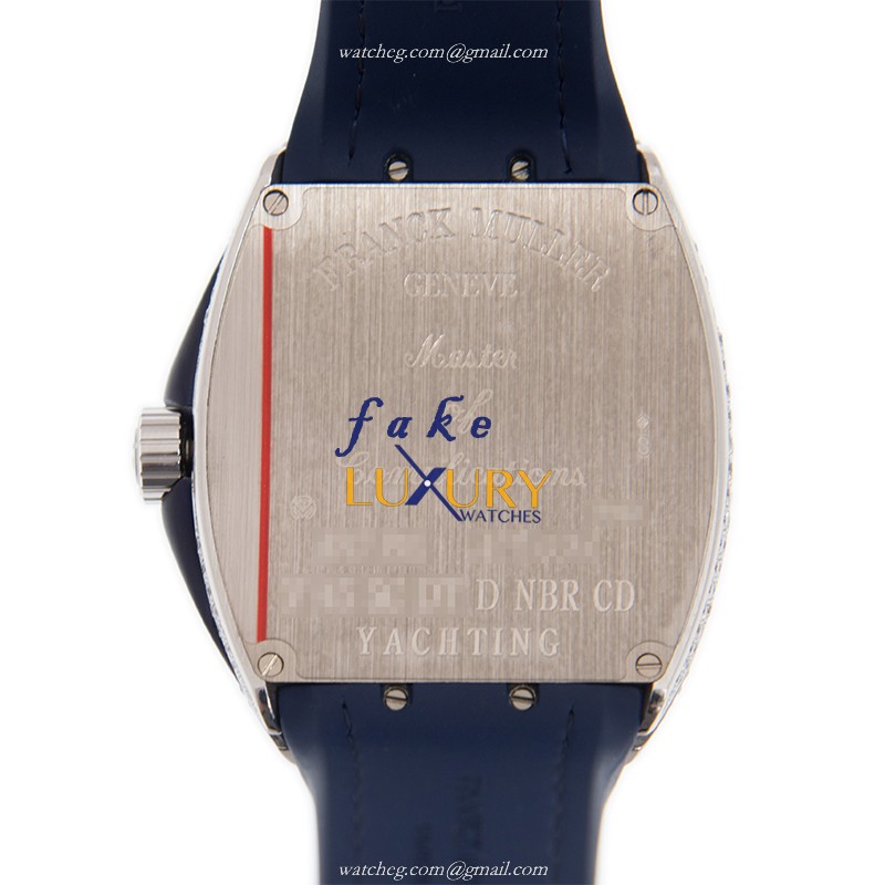 Franck Muller V 45 SC DT D NBR CD YACHTING OG.BL - Replica Watch - Automatic - 18kt White Gold - Image 3