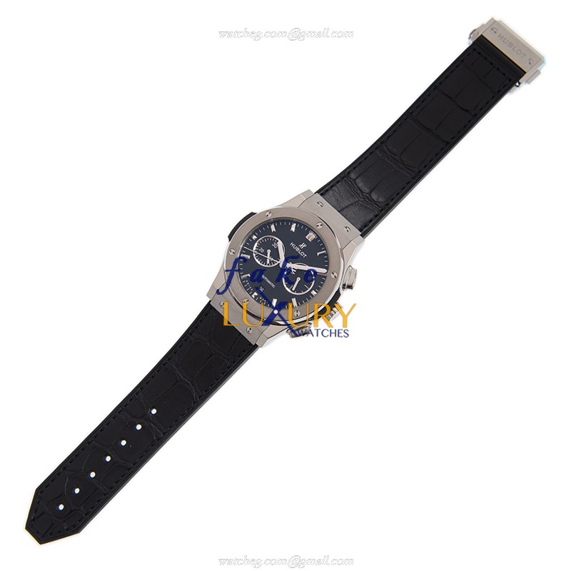 -541.NX.1171.LR Hublot Classic Fusion Automatic Titanium Replica Watch - Black Dial & Leather - Image 2