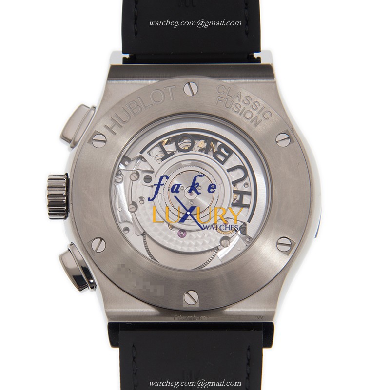 -541.NX.1171.LR Hublot Classic Fusion Automatic Titanium Replica Watch - Black Dial & Leather - Image 3