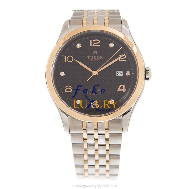 Tudor 91651-67071-6DI-BK 1926 Automatic 18kt Rose Gold & Steel Replica Watch - Swiss Movement - Image 2