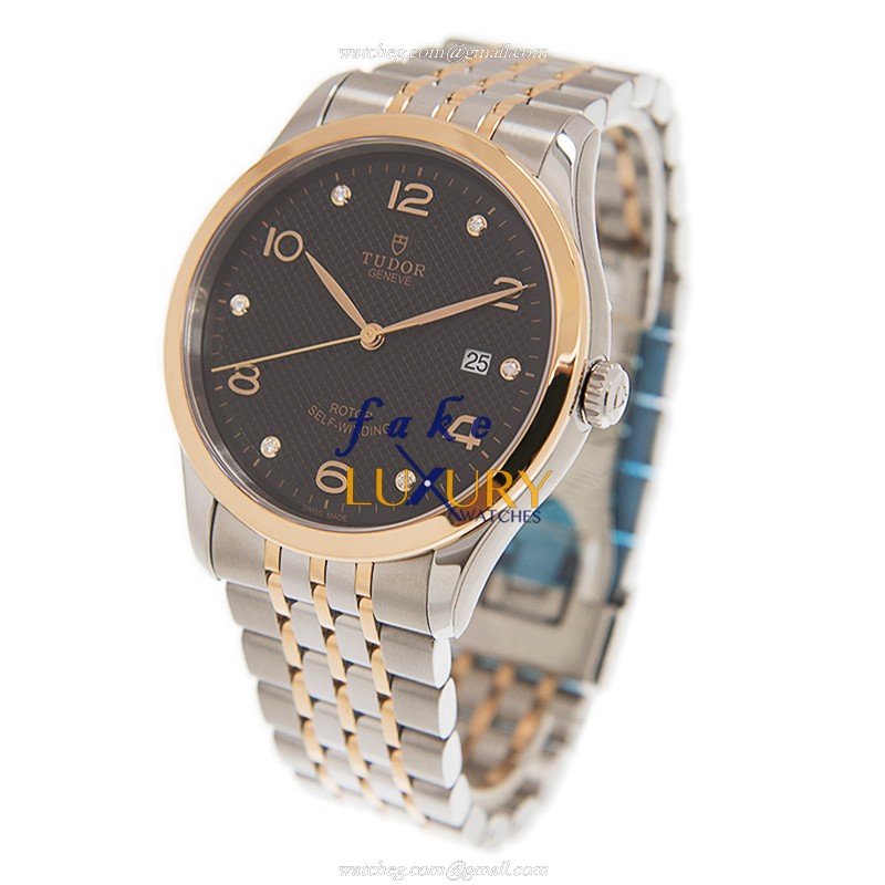 Tudor 91651-67071-6DI-BK 1926 Automatic 18kt Rose Gold & Steel Replica Watch - Swiss Movement - Image 3