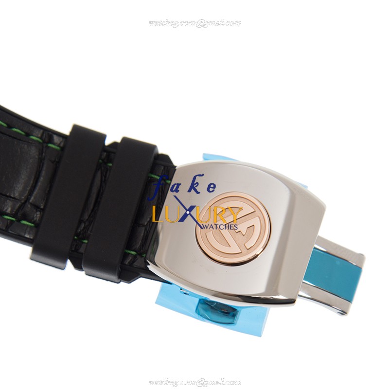 Franck Muller V 45 SC DT AC 5N LEOPARD LIMITED EDITION Replica Watch Automatic Black Dial Stainless - Image 4