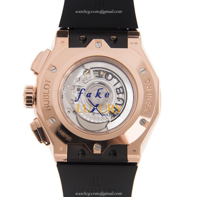 Hublot 525.OX.0180.RX.1804.ORL19 Automatic 18kt Rose Gold & Diamond Replica Watch - Black Dial & - Image 3