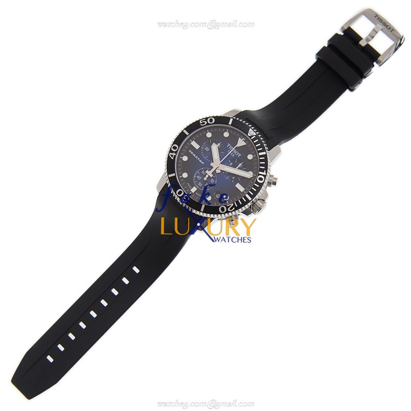 Tissot Seastar 1000 Replica Watch T120.417.17.041.00, Blue Dial, Quartz Movement, Rubber Strap - Image 2