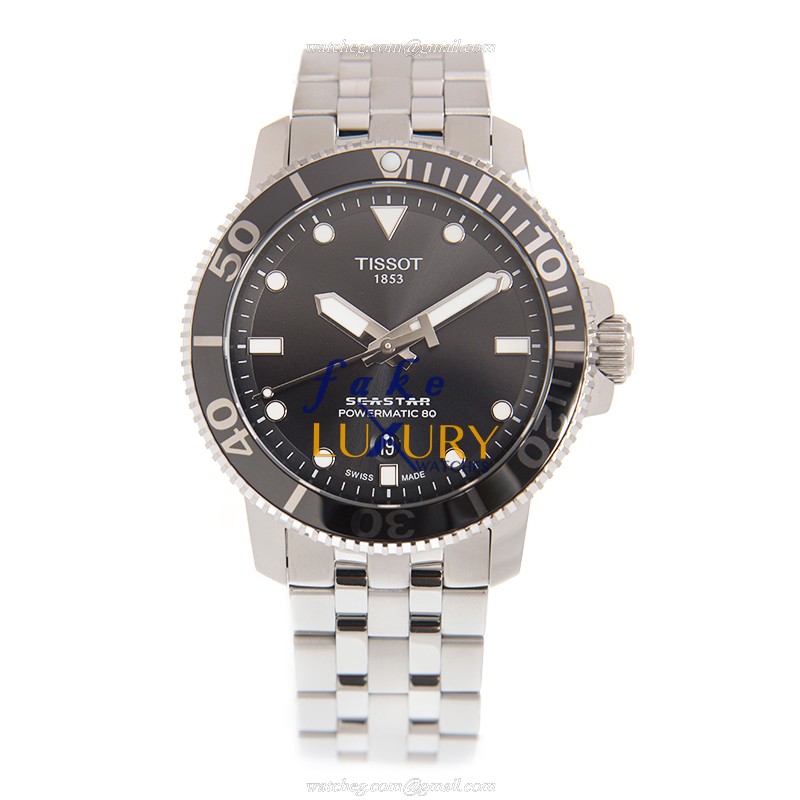 Tissot SEASTAR 1000 T120.407.11.051.00 Replica Watch With Automatic Movement, Black Dial, Steel - Image 2