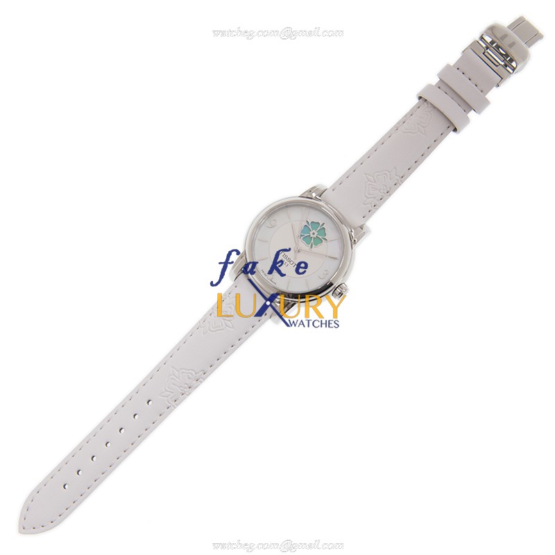 Tissot T050.207.17.117.05 LADY HEART - Replica Watch - Automatic - White Dial Leather Strap - Image 2