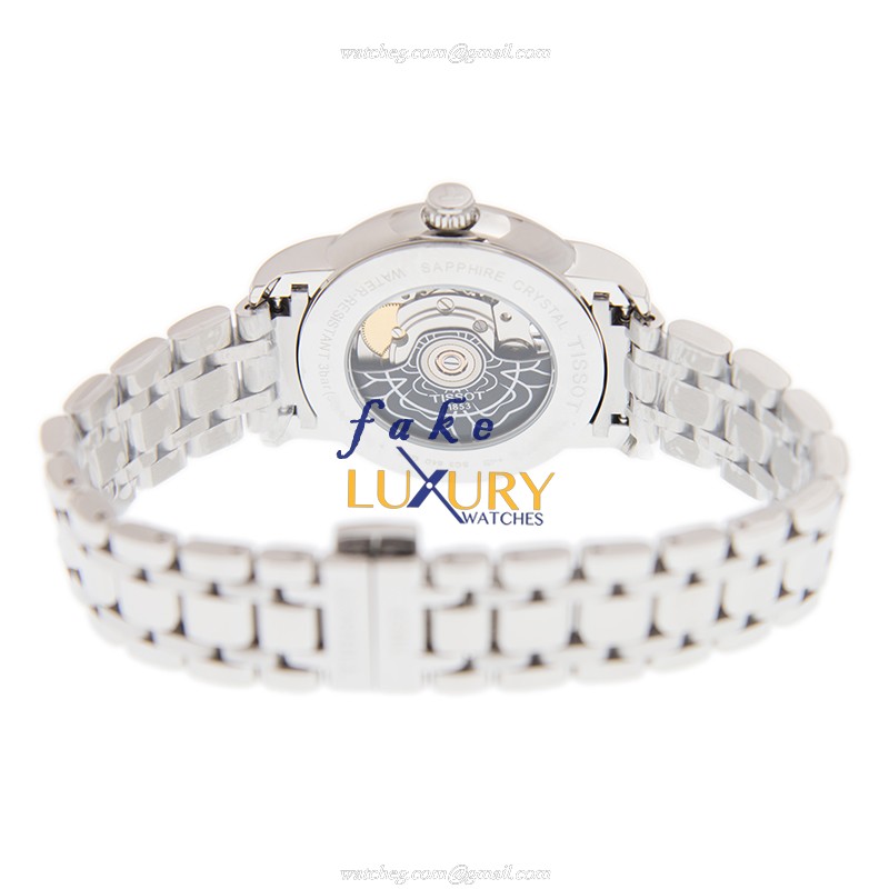 T050.207.11.011.04 - Tissot Lady Heart Replica Watch - Automatic - White Dial Silver Steel - Image 4