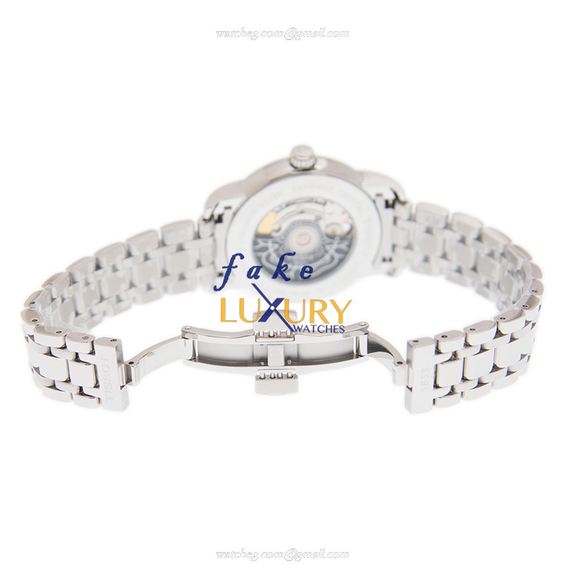 T050.207.11.011.04 - Tissot Lady Heart Replica Watch - Automatic - White Dial Silver Steel - Image 5