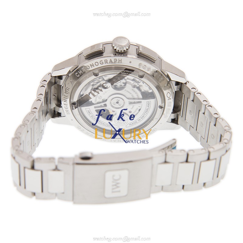 IWC IW380802 Ingenieur Replica Watch, Blue Dial, Stainless Steel Bracelet, Automatic - Image 4
