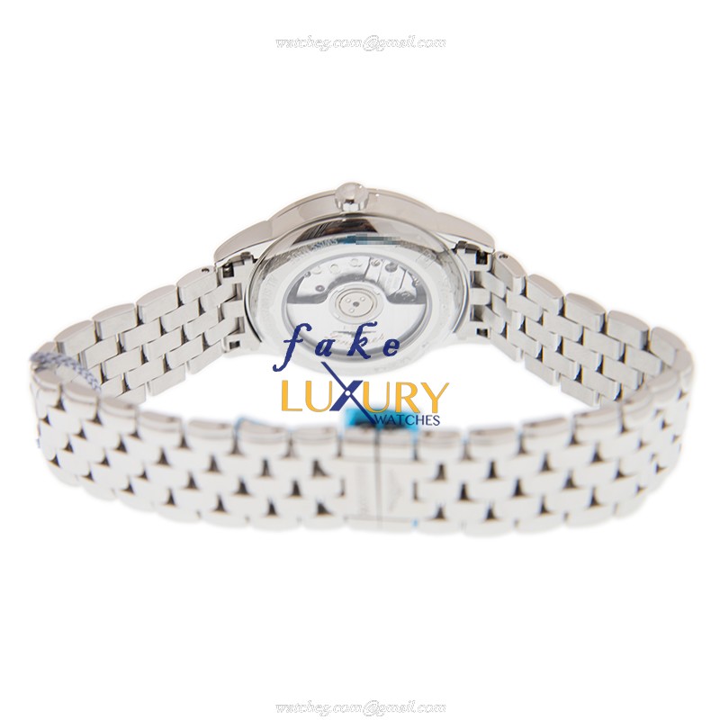 L4.374.4.57.6 - Longines FLAGSHIP Replica Watch Automatic Silver Stainless Steel Black Dial - Image 4