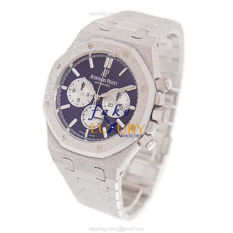 Audemars Piguet 26331BC.GG.1224BC.01 Royal Oak Automatic Purple Dial 18kt White Gold Replica Watch - Image 3