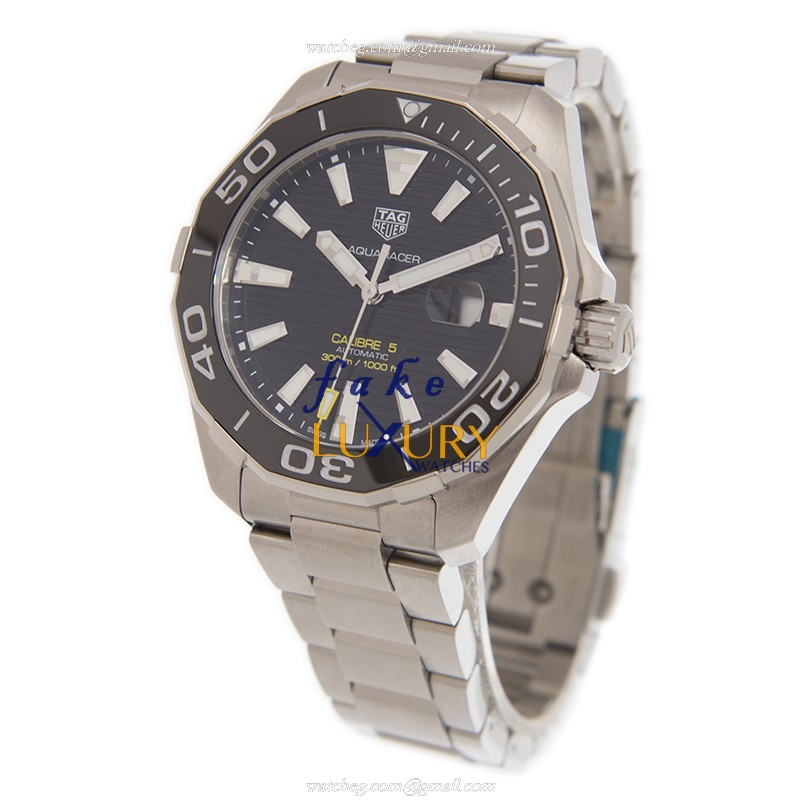 WAY201A.BA0927 - Tag Heuer Aquaracer Replica Watch - Automatic - Black Dial Steel - Image 3