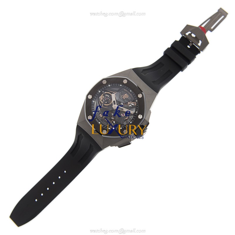 Audemars Piguet 26589IO.OO.D002CA.01 Royal Oak Concept Replica Watch, Titanium & Ceramic, Black Dial - Image 2