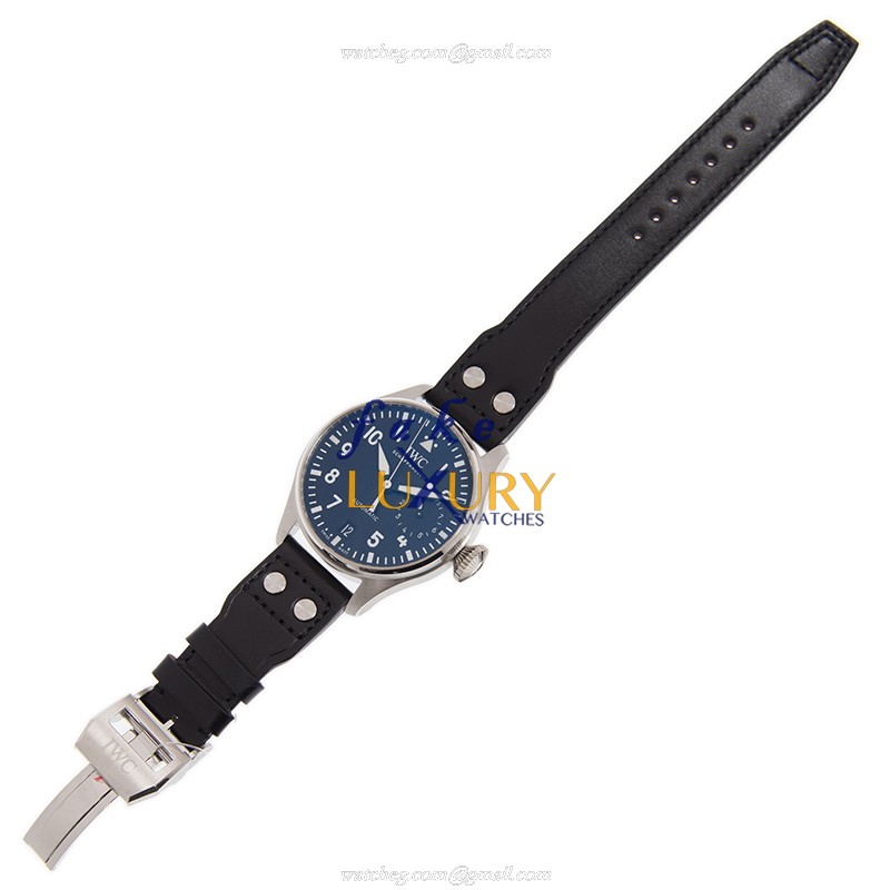 IWC IW501001 PILOTS Automatic - Replica Watch - Steel Case - Black Dial - Leather Strap - 42.5mm - Image 2